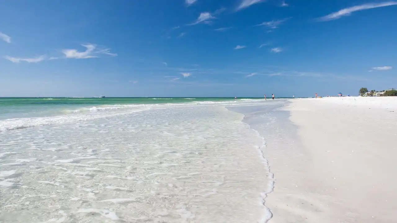 Siesta Key - Glass Pebble Beach Florida USA
