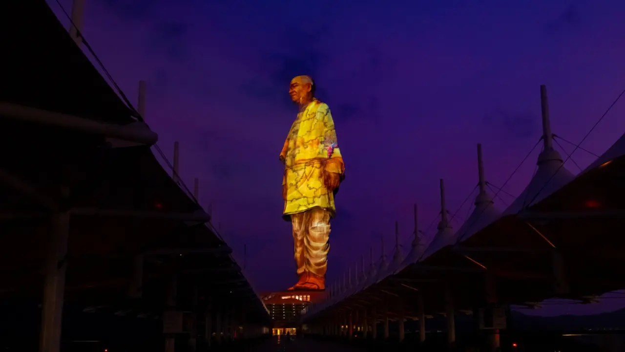 Statue of Unity Laser and Sound Show
